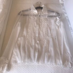 Roberto Cavalli Cotton Sheer Blouse